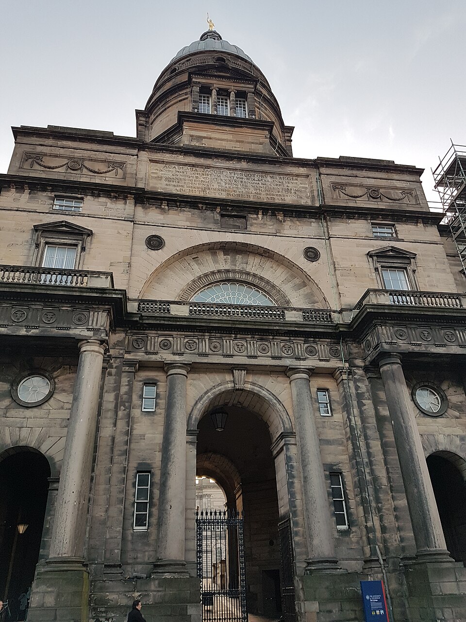 Architectural detail at Old College.