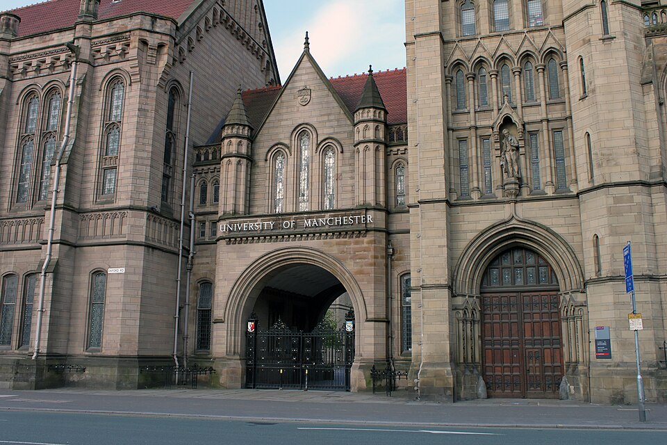 The entrance to Whitworth Hall.