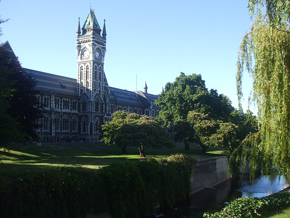 A further view of Otago’s Clocktower Building.